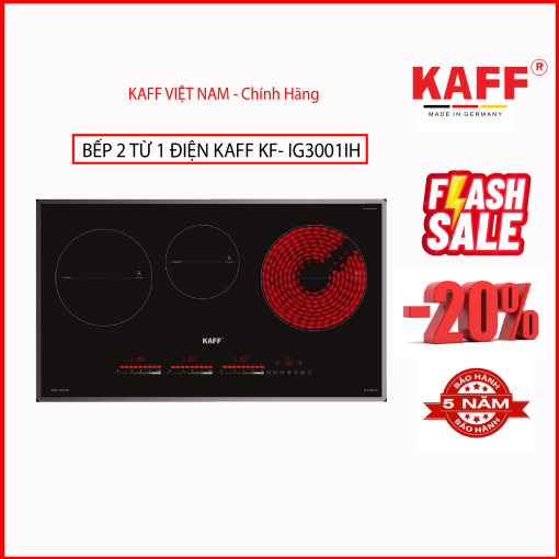 BẾP 2 TỪ 1 ĐIỆN KAFF KF - IG3001IH