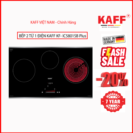 BẾP 2 TỪ 1 ĐIỆN KAFF KF - IC5801SB Plus