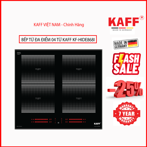 BẾP TỪ ĐA ĐIỂM 04 từ KAFF KF- HIDE868I